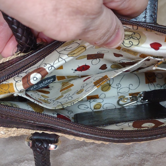 💜VINTAGE💜 BRIGHTON Woven Jute Handbag - Picture 10 of 15